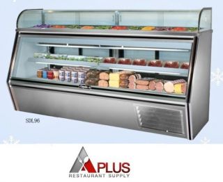 New Leader Refrigerated Seven Eleven Deli Meat Display Case 96