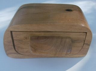 Handcrafted Rustic Mesquite Wood Log Drawer Box Gift