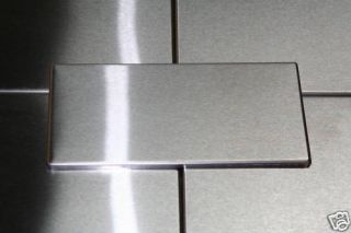 25 8x4 Stainless Steel Metal Kitchen Backsplash Tiles