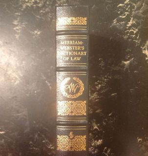 Merriam Websters Dictionary of Law 1996 Hardcover