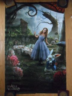 Movie Poster Alice in Wonderland Tea Party MIA Wasikowska