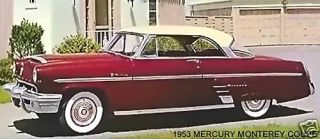 1953 Mercury Monterey Coupe Maroon Ochre Top