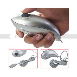 New Fish Hand Held Trackball 2 Buttons USB Wire Optical Mouse Mice for