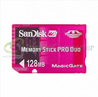 New 128MB SanDisk Memory Stick Pro Duo for Sony PSP Gaming Card with
