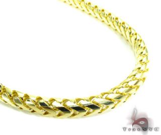 Mens Gold Chain 40inches 5mm Franco Necklace Link 10K Yellow 207 10