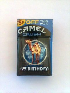 Camel Crush 99th Birthday SEALED Cigarette Collector Pack