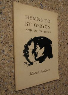 1959 Michael McClure HYMNS TO ST GERYON Auerhahn Press First Edition