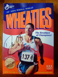 Dan OBrien Signed Autogrphed 1996 Olympics Wheaties Cereal Box