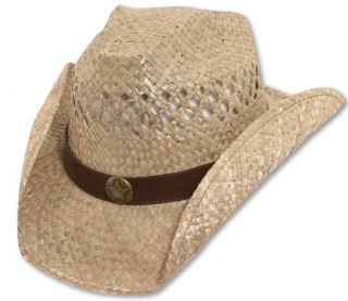 Bret Michaels Western Cowboy Straw Hat Star Concho Be A Country Star