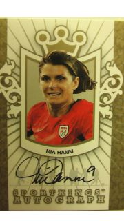 MIA HAMM SPORTKINGS GOLD AUTO ON CARD 1 10 2012 USA OLYMPIC TOPPS ALEX