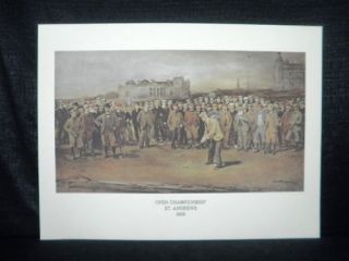 Michael Brown 1895 Open St Andrews Scotland Litho