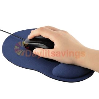 Wrist Comfort Mousepad Mice Pad for Trackball Optical Mouse Blue