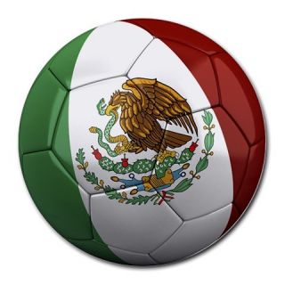 Mexico Mexican Soccer Ball Football Mouse Pad Mousepad