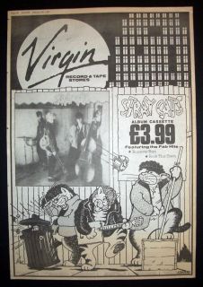 Stray Cats 1981 Poster Type Advert Promo Ad