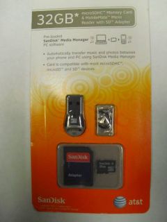 SanDisk 32GIG 32 Gig Micro SD Memory Card Class 4
