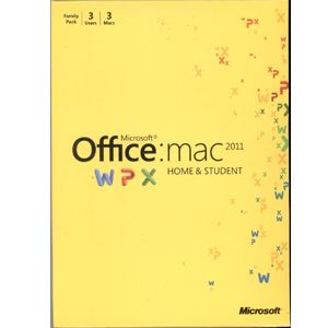 Microsoft Office 2011 Mac Home Student 3 User Retail Box W7F 00014