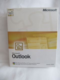 New Retail Box Microsoft MS Office Outlook 2002 Full Version
