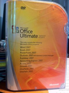 Microsoft Office Ultimate 2007 Full Edition on DVD