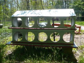 Chicken Nesting Boxes 10 Hole Metal