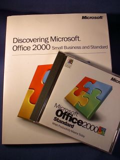 Microsoft Office 2000 Standard Upgrade w Manual COA Product Key