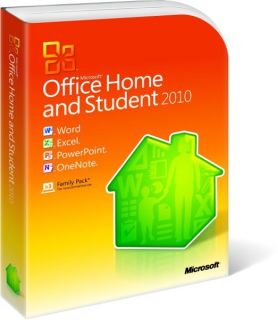 Microsoft Office Home and Student 2010 Full Retail U s Version