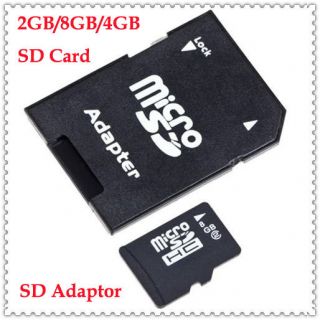 2GB 4GB 8GB Micro SD MicroSD Memory Card with Adapter Reader