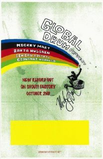 Mickey Hart Grateful Dead Signed COA Concert Poster 2007 Original