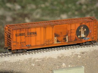 Custom Weathered & Numbered Accurail Illinois Central 50 Combo Door
