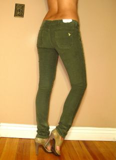 185 MiH Made in Haven Vienna Skinny Olive Colored Corduroy Pants