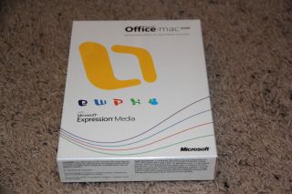 Microsoft Office Mac 2008 w Expression Media New