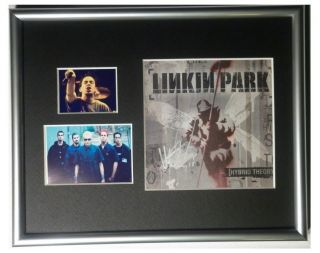 Signed Linkin Park Mike Shinoda CD Cover Framed