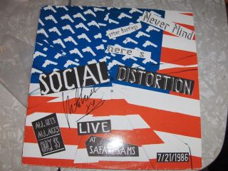 Social Distortion Bootleg Autographed by Mike Ness