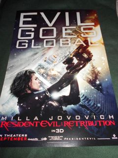 Evil Retribution Movie Poster Milla Jovovich Alice Michelle Rodriguez