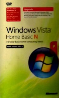 Microsoft Windows Vista Home Basic with Service Pack 1 (SP1) (Retail