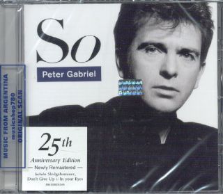 PETER GABRIEL, SO – 25TH ANNIVERSARY EDITION. REMASTERED. FACTORY