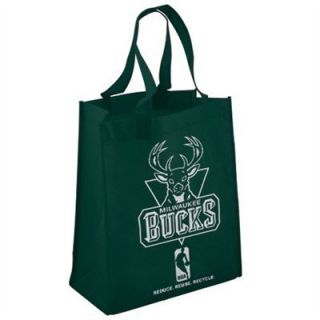 Milwaukee Bucks Green Reusable Cloth Fabric Shopping Grocery Bag Tote