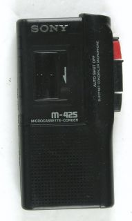 Sony M 425 Microcassette Corder Microcassette Recorder