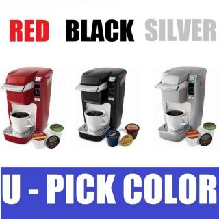 New Keurig B31 Mini Plus Coffee Maker Black Silver Red Brewer Single K