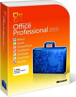 Microsoft Office Professional 2010 SEALED for 3 User License