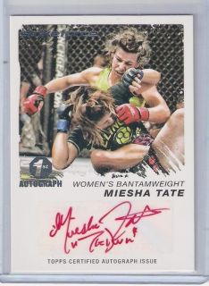 Miesha Tate Rookie Red Nickname Auto # 09/15 Topps UFC 2011 Moment of