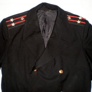 Vintage Russian Soviet Military Navy Naval Army Uniform Cloak Cape