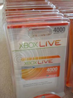 4000 Microsoft Points Code Xbox Live 360