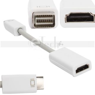 New Video Adapter Cable Mini DVI Male to HDMI Female for iMac MacBook