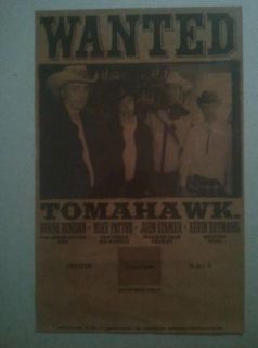 Tomahawk   promo poster / faith no more / mike patton / mr. bungle