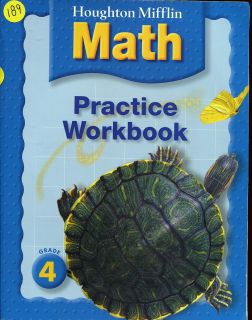 Z787F 4th Grade Math Practice Workbook Houghton Mifflin