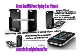 Mili Power Spring 4 External Battery Pack for iPhone 4S 4 S