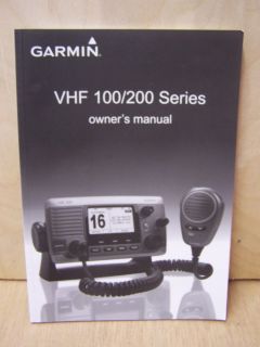Garmin VHF 100 200 Series Owners Manual