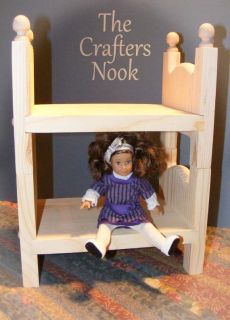 Doll Bunk Bed Display Collectible American Girl Mini Furniture