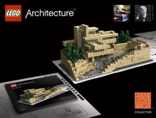 Lego FALLINGWATER 21005 Set Frank Lloyd Wright Architecture COMPELTE