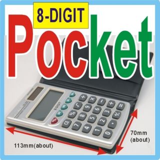 Mini Pocket Electronic Calculator 8 Digits 2 Power 5554